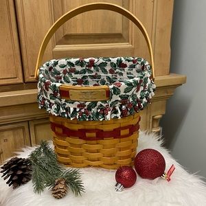 LONGABERGER 1998 Glad Tidings basket, red